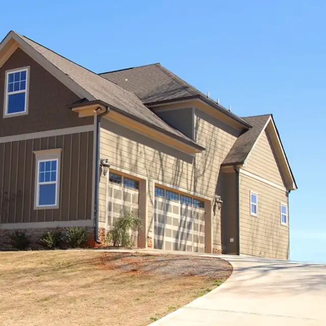 Brown House On A Hill Sq